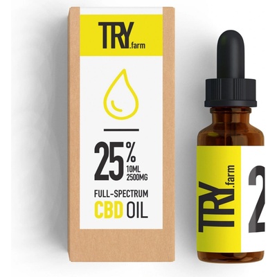 TRY.farm CBD konopný olej 25% 10 ml 2500 mg