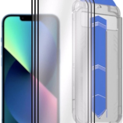 AlzaGuard 2.5D Glass EasyFit DustFree pro iPhone 13 / 13 Pro / 14 / 16e - 3ks v balení s aplikátorem AGD-EFD6P3