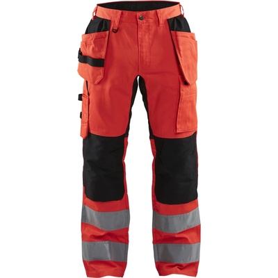 Blåkläder AB 1552 výstražné nohavice Cervená/cerná