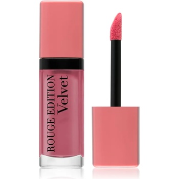 Bourjois Rouge Edition Velvet течно червило с матиращ ефект цвят 10 Don´t Pink Of It! 7.7ml