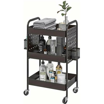 Servírovací stolek kolečka kov černá NoBi MALTA