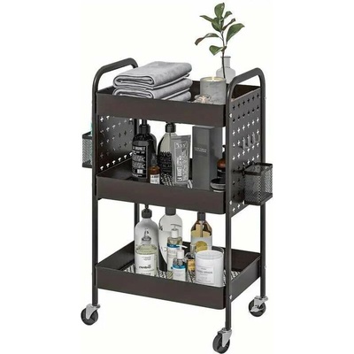 Servírovací stolek kolečka kov černá NoBi MALTA