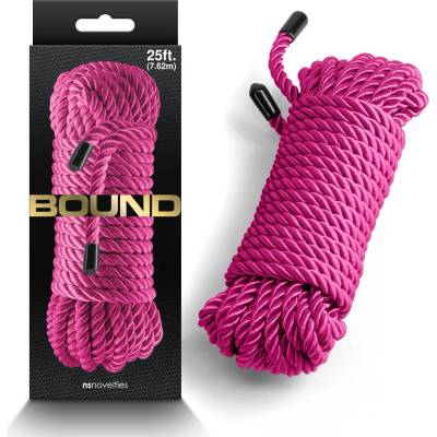 Въже за робство, нежно обвързване, 7, 6 метра - Bound Rope Pink (NSTOYS1046)