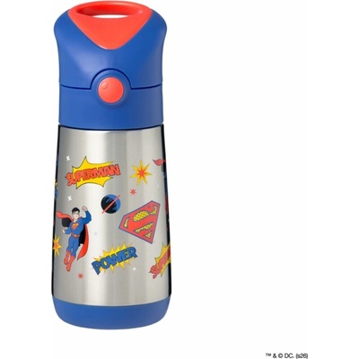 b.box termoska na pití s brčkem 350 ml Superman