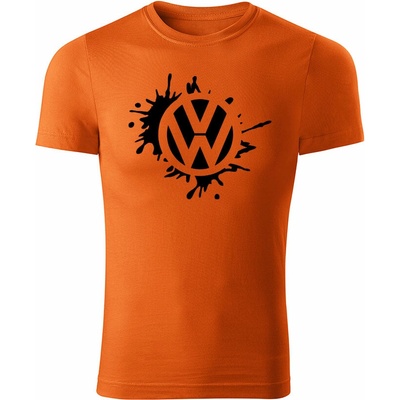 Tričko Volkswagen Splash pánske oranžová čierne