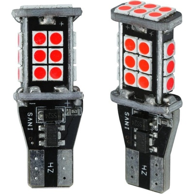 Interlook Auto LED žárovka T15 W16W 24 SMD 2835 CANBUS RED
