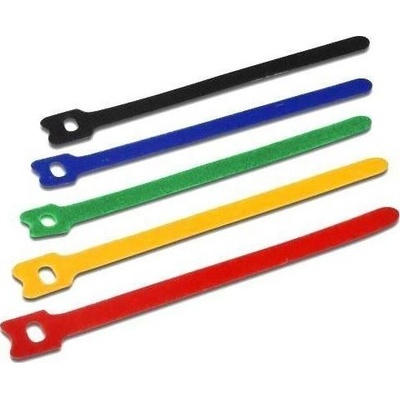 Techly 109528 кабелна връзка Монтиране на кабел връзка Захващане Многоцветен 10 броя (ISWT-VEL10-COLT) (ISWT-VEL10-COLT)