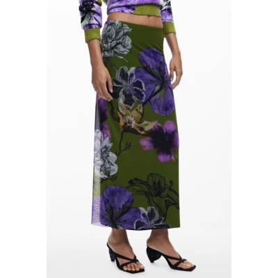 DESIGUAL Kvetinová maxi sukňa Other