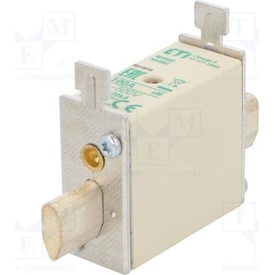 ETI POLAM 004181414 Pojistka: tavná; NH00C; keramická,průmyslová; 100A; 500VAC; aM