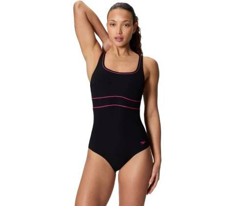 Speedo Contour Eclipse Solid Anthracite Ruby