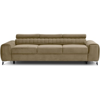 Eltap Светлокафяв кадифен разтегателен диван 261 cm Laurence - ELTAP (SO-LAU-20NU)
