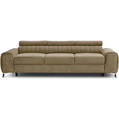 Eltap Светлокафяв кадифен разтегателен диван 261 cm Laurence - ELTAP (SO-LAU-20NU)