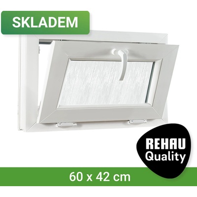 SKLADOVÁ-OKNA.cz REHAU Smartline+ sklo kůra 600 x 420