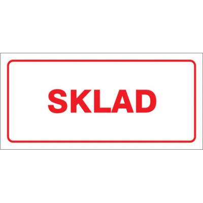 Značka Sklad, samolepicí fólie, 100 × 210 mm BZ FT684