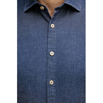 Lindbergh Дънкова риза Lindbergh в тъмносиньо със свободна кройка с класическа яка 30-203652 (30.203652)