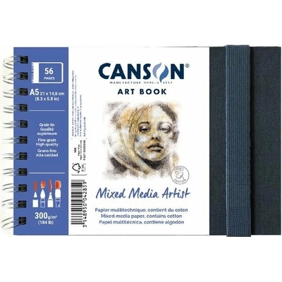 Canson Skicár Mix Media Art Book 300 g 56 listov 14 x 21 cm v pevnej väzbe