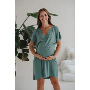 Bambusová nočná košeľa na dojčenie Moon Eucalyptus
