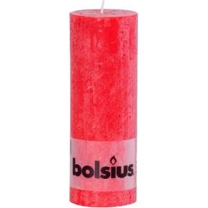 Bolsius Bolsius Polska Sprzedaż sp. z o. o. Свещ Bolsius Rustic червена цилиндрична, 68x190 мм