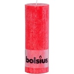 Bolsius Свещ Bolsius Rustic червена цилиндрична, 68x190 мм
