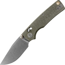 Vosteed Porcupine ModSwap 154CM Stonewash+Green Micarta A3104