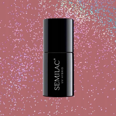 SEMILAC Hybridní lak 321 Shimmer Dust Caramel 7 ml
