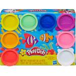 Hasbro Set Play-Doh Play-doh Rainbow Non Toxic 8 Colours Cans (e5062eu40)