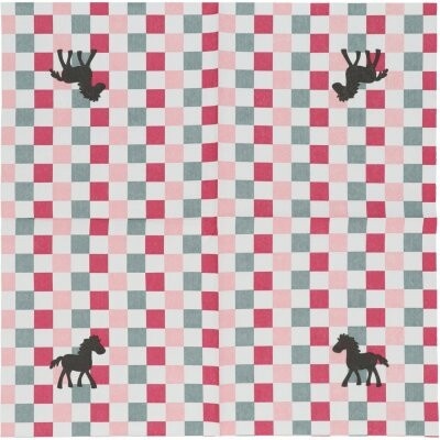 Folat BV Ubrousky papírové FSC Koně 33x33cm 20ks