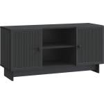 vidaXL ТВ шкаф 102 x 34, 5 x 50 см Черно Инженерна дървесина (894006)