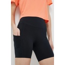 Roxy Tréninkové šortky Heart Into It hladké high waist ERJNS03435 černá