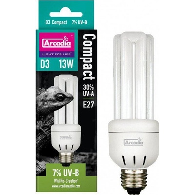 Arcadia D3 Compact Reptile Lamp 13 W 7.0 UVB – Zboží Dáma