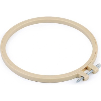 Prima obchod Vyšívací kruh plastový Ø16 cm béžová světlá
