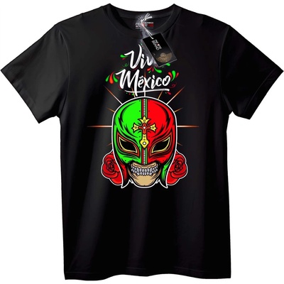 NOONEBRAND Тениска Viva Mexico с Лучадор Маска - 6XL, Black