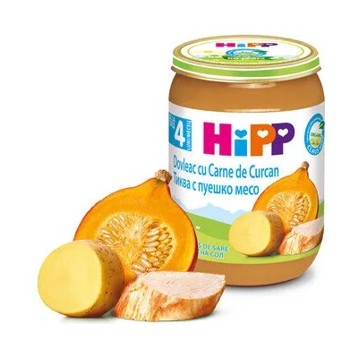 Hipp пюре БИО Тиква с пуешко месо - 190 г