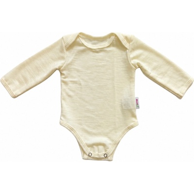 Rostoucí Merino Body MoniLu dl. rukáv krémová