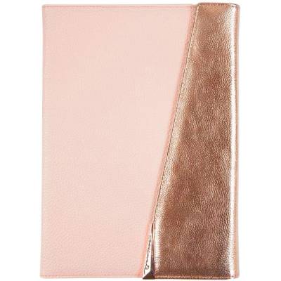 Case-Mate Edition Leather Folio Case - кожен калъф (естествена кожа) и поставка за iPad Air 3 (2019), iPad Pro 10.5 (2017) (розово злато)