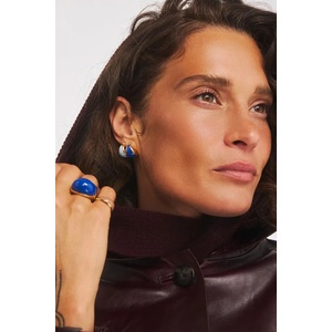 BERRIES обици дамски от позлатено сребро Viva Blueberry Earrings (KE009G)