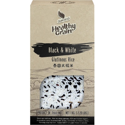 Sawat-D černá & bílá lepkavá rýže 1 kg