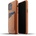 Mujjo Leather Wallet Case - кожен (естествена кожа) кейс с джоб за кредитна карта за iPhone 12, iPhone 12 Pro (кафяв)