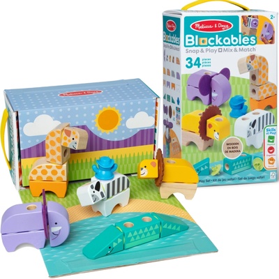 Melissa & Doug Blockables stavebnica safari herná sada
