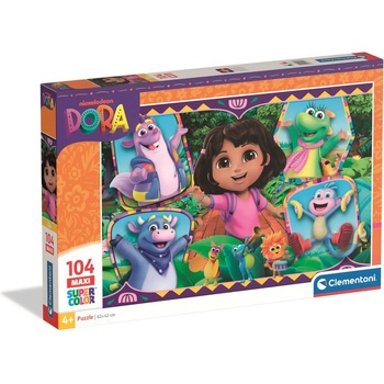 Clementoni - Puzzle Dora 104 maxi - 100 piese