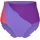 INASKA Дамско бикини долнище INASKA Women's Pure Reversible Bottom Bikini bottom - Pink / Purple (150-6773-0113)