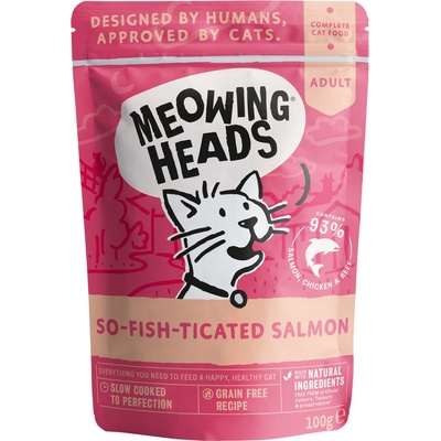 Meowing Heads So Fish Ticated Salmon Grain Free 100 g
