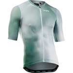 Northwave Мъжка фланелка с къс ръкав за колоездене Northwave Blade Jersey Short Sleeve Cycling jersey - White / Sage Green - размер 3XL (056-3721-0517)