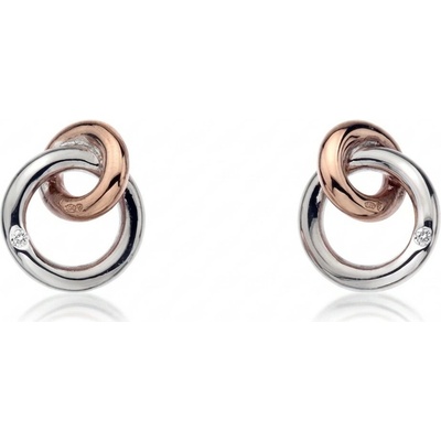 Náušnice Eternity Interlocking Stud DE309