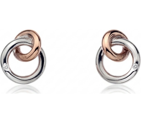 Náušnice Eternity Interlocking Stud DE309