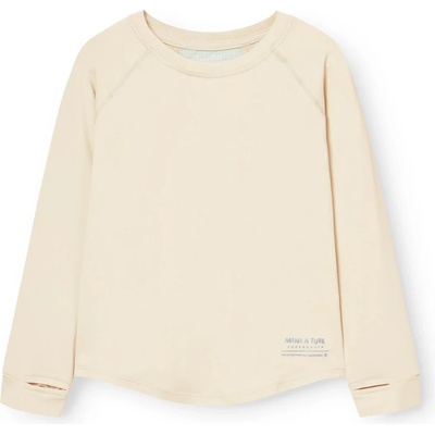 Mini A Ture Детска спортна тениска Mini A Ture Kid's Matcarab L/S T-Shirt Sport shirt - Papyrus White - размер 140 (704-5761-0316)