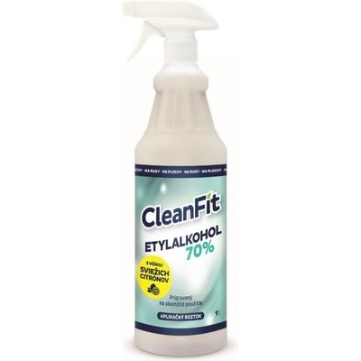 CleanFit dezinfekčný roztok Etylakohol 70% citrus 1 l