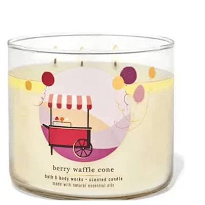 Дълготрайна ароматна свещ Berry Waffle Cone Bath and Body works