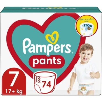 Pampers Пелени гащи Pampers Pants - Maxi Pack, Размер 7, 17+ kg, 74 броя (1100002044)