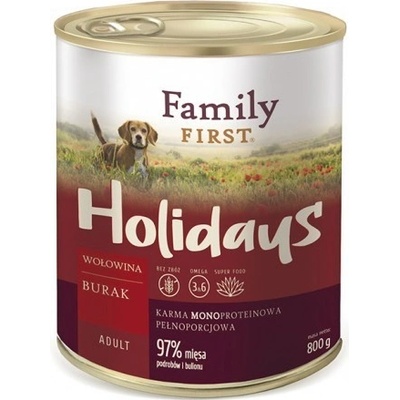 Family First Holidays Adult Beef with beets 800 g